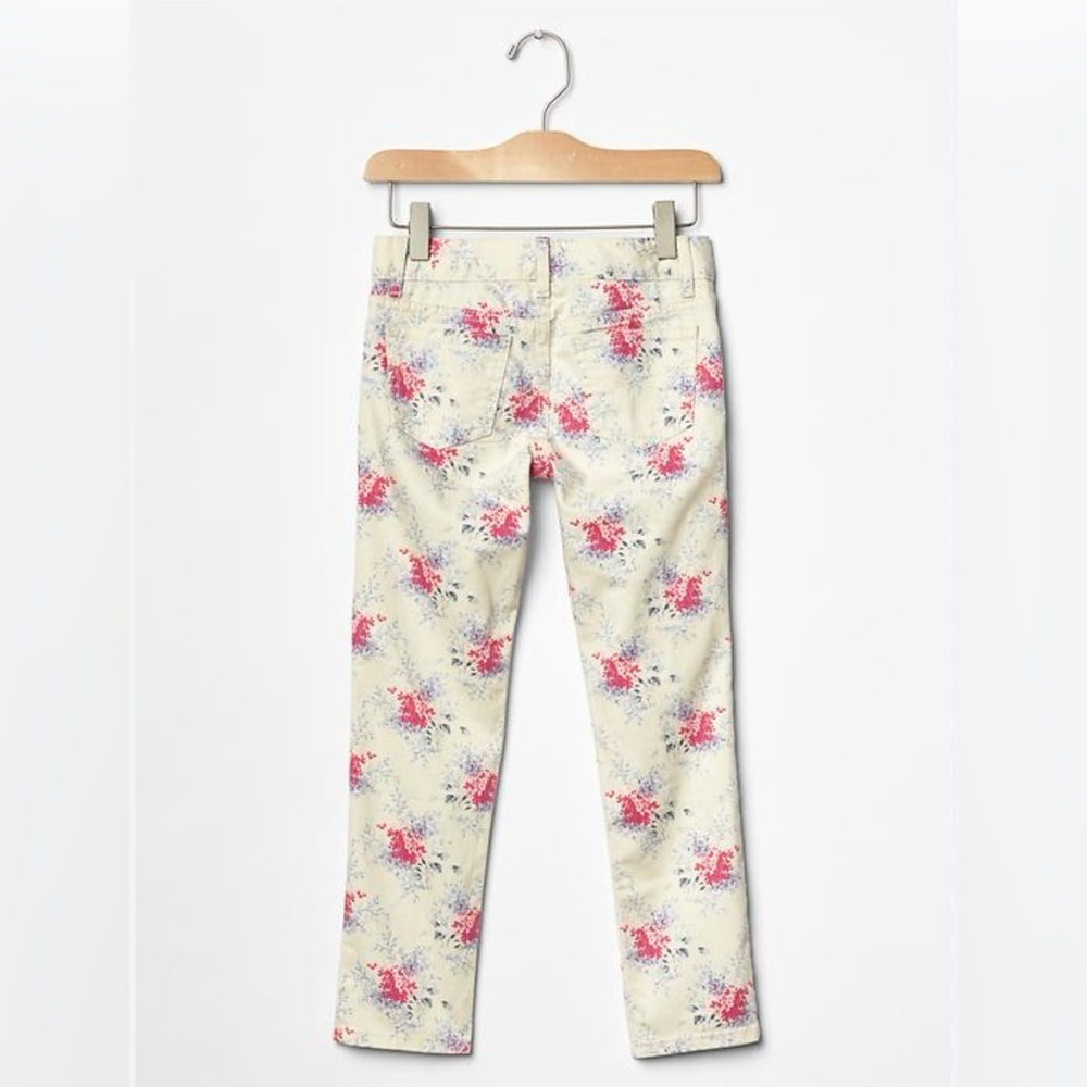 Baby GAP 1969 Romantic Floral Super Skinny Jeans - Cream & Pink | Girls 3T